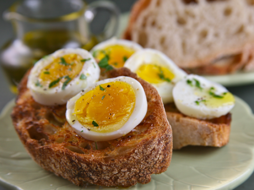 Olive Oil & Vinegar Toasts + Soft-Boiled Eggs