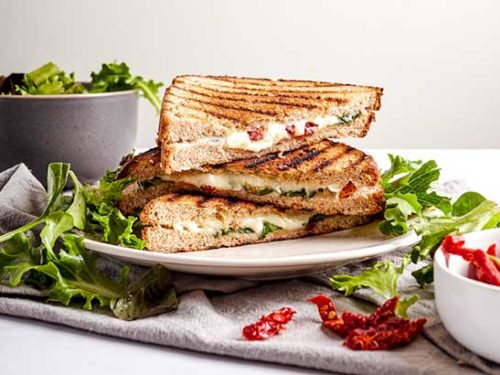 Grilled Cheese with Feta and Sun Dried Tomatoes