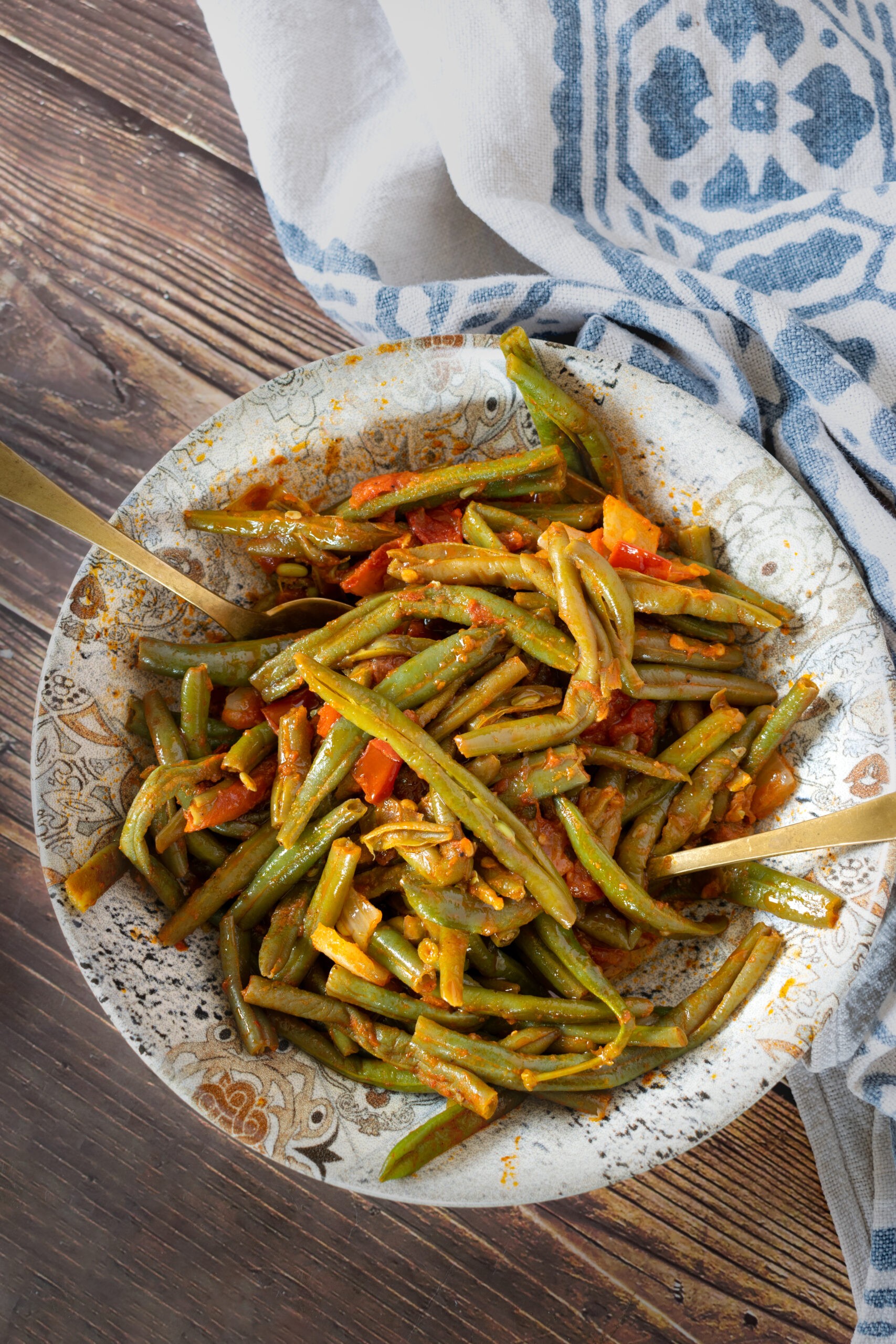 Lebanese Green Beans with Olive Oil (Loubieh bi Zeit)