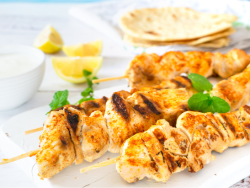 Shish Tawook- Skewered Chicken