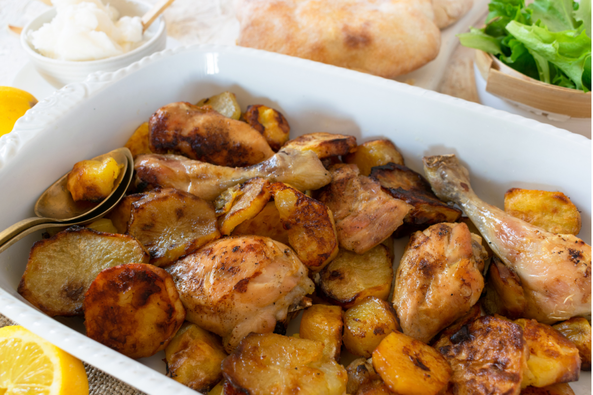 Lebanese Lemon Chicken and Potatoes (Djej w Batata) Article